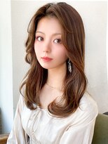 アフロートフクオカ(AFLOAT FUKUOKA)&nbsp;【NEW OPEN】小顔前髪あり後れ毛サイドバングメルティカラー