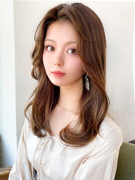 アフロートフクオカ(AFLOAT FUKUOKA) 【NEW OPEN】小顔前髪あり後れ毛サイドバングメルティカラー