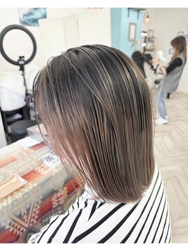 ウル(ulu) バレイヤージュ ケアブリーチ ベージュ グレージュ ブラウン