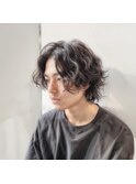 爽やかメンズショート/ニュアンスパーマ/簡単スタイリングヘア