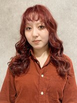 エアー 青山(AIR) レイヤーカット/オレンジカラー