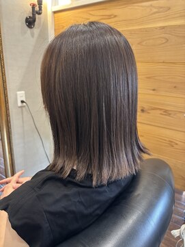 リーク(LEEK) オーガニックカラー＋髪質改善メテオでツヤ髪仕上げ☆