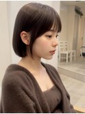 ボブ　韓国ヘア　タッセルカット　レイヤーカット