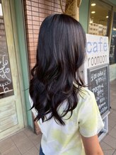 ルムーン(roomoon) 透明感ダークブラウン×ゆる巻き