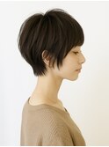 市川ショートヘアショートボブショートカット白髪染めハイライト