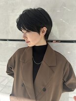 ロンドプロフィール 浦和(Lond profil)&nbsp;大人可愛い20代30代40代黒髪前下がりショートボブ丸みショート◎