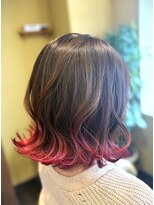 ヘアドゥ デ コントラクテ 宮の沢店(hair do Decontracte)&nbsp;切りっぱなしボブ・グラデーションカラー