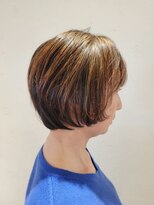 松本平太郎美容室 国立店 40代50代60代×グラデーションボブ×ヘアマニキュア×ハイライト