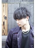 メンズ渋谷アップバング無造作カットパーマ人気k