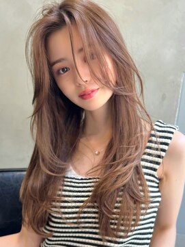 オーウェル 銀座(Owelle) レイヤーカットグレージュカラー髪質改善艶髪/銀座有楽町日比谷