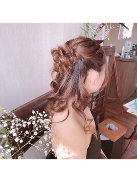 クルールえみ(couleur) ハーフアップ