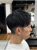 MEN’S/サーフカール/刈り上げセンターパート/表参道駅/青山