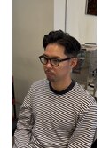 ツーブロックバックパーマ