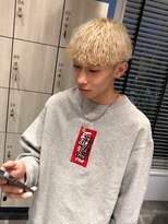 アース 郡山コスモス通り店(HAIR&MAKE EARTH) ブロンド波巻きスパイラルパーマ