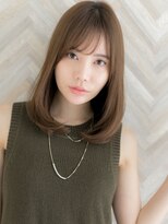 ローマ ギンザ(ROMA Ginza)&nbsp;ミディアムレイヤーカット/似合わせカット30代40代艶髪/前髪あり