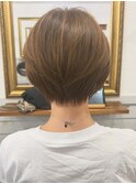 [KANDA]シナモンベージュの丸みショートボブ