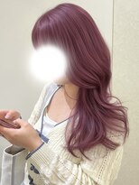 アイトーキョーエス 渋谷(AI TOKYO S)&nbsp;ブリーチなしダブルカラーラベンダーピンクロングレイヤー透明感