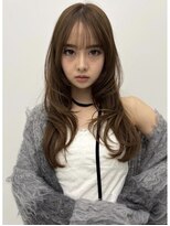 ローウェ 大阪堺東(Louwe)&nbsp;ベージュカラー髪質改善/白髪染め/韓国/レイヤー/堺東/ブリーチ