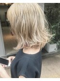 ブリーチ×パールベージュ