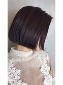 ミニマムボブ 大人かわいい 小顔 センターパート