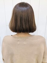 アイティー バイ アルバム 浦和店(IT by ALBUM) グレージュボブ_ハイライトカラーオリーブカラー_ba247421