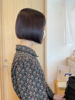 ジーナ 福岡千早(Zina)&nbsp;【Zina千早】ボブ/艶カラー/ダークグレージュ/20代30代40代