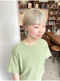 ハイトーンショート ブリーチカラー インナー 担当渡辺聖