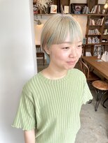 ヘアーアイストゥーレ(HAIR ICI TRE)&nbsp;ハイトーンショート ブリーチカラー インナー 担当渡辺聖