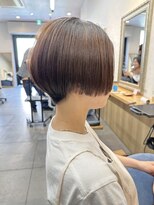 サンド 表参道(sand)&nbsp;ショートボブパーマ20代30代40代イヤリングカラー大人可愛い