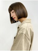 【長谷川】厚め前髪で目力アップボブ