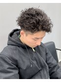 ツイストスパイラル/アップバング/八王子駅/メンズパーマ/吉川