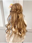ハーフアップ
