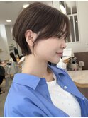大人似合わせ30代40代50代イメチェンショート×グレージュカラー