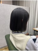長めボブ/前髪縮毛