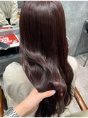黒髪/ボブルフ/ネビージュ/小顔/ワンレン/韓国/髪質改善/前髪