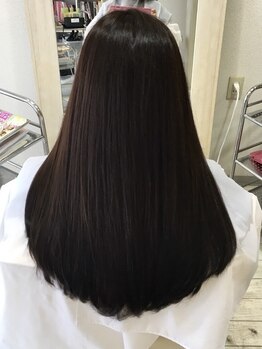 ヘアアンドデザイン クインテット(hair & design Quintet)の写真/髪のクセを伸ばして、髪質を改善しながらやわらかくまとまりのある自然なストレートへ☆理想の仕上がりに♪