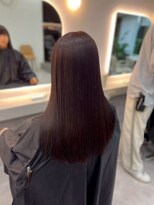 アロア 横浜(Aloa)&nbsp;【Aloa横浜】ストレートヘア×ボルドーカラー