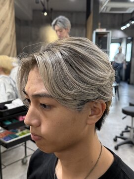 ビカムメンズヘアー 栄店(become men's hair) バレイヤージュ/センターパート/名古屋/栄