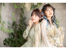 双子、おそろいヘアも大人気！お友達と一緒にヘアセットいかがですか？♪