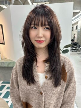 ロングヘア/ボブ/レイヤーカット/ダブルカラー/ブリーチ/栄c233