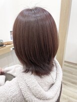 リトルストーン(little stone)&nbsp;ミディアム/外ハネ/レイヤー/ピンクベージュ/ピンクブラウン