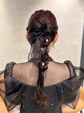 シャルムバイケンジ(Charm.by KENJE) 【ポニー編みおろし】結婚式/銀座/ヘアセット/アレンジ/有楽町