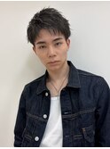 スパイキーショート/ピンパーマ/スーツヘア