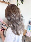 ブリーチグラデーションカラーベージュ