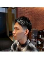ハナテンベース(HANATEN BASE)&nbsp;王道アップバングフェードショート