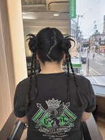 マイノリティー 石橋店(Minority)&nbsp;ツインお団子　カチモリヘア　ヘアメ