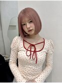 ハッシュカットグレージュデザインカラーツートンカラー原宿駅