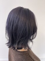 アプリバイリアン 浦和2号店(appri by Rien)&nbsp;レイヤーボブ/外ハネ/ブルーラベンダー