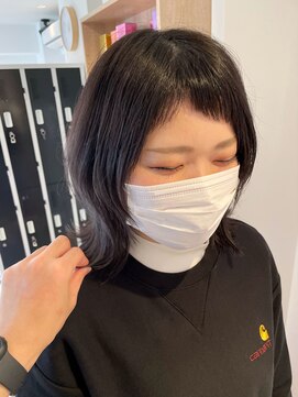 ミーナ バイ アーバン(Meena by urban.) 【ANNEXハザマ】モーブカラー×外ハネレイヤースタイル