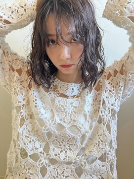 ケイト(kate) 【kate 大宮】オリーブブラウン×ソバージュ風パーマ